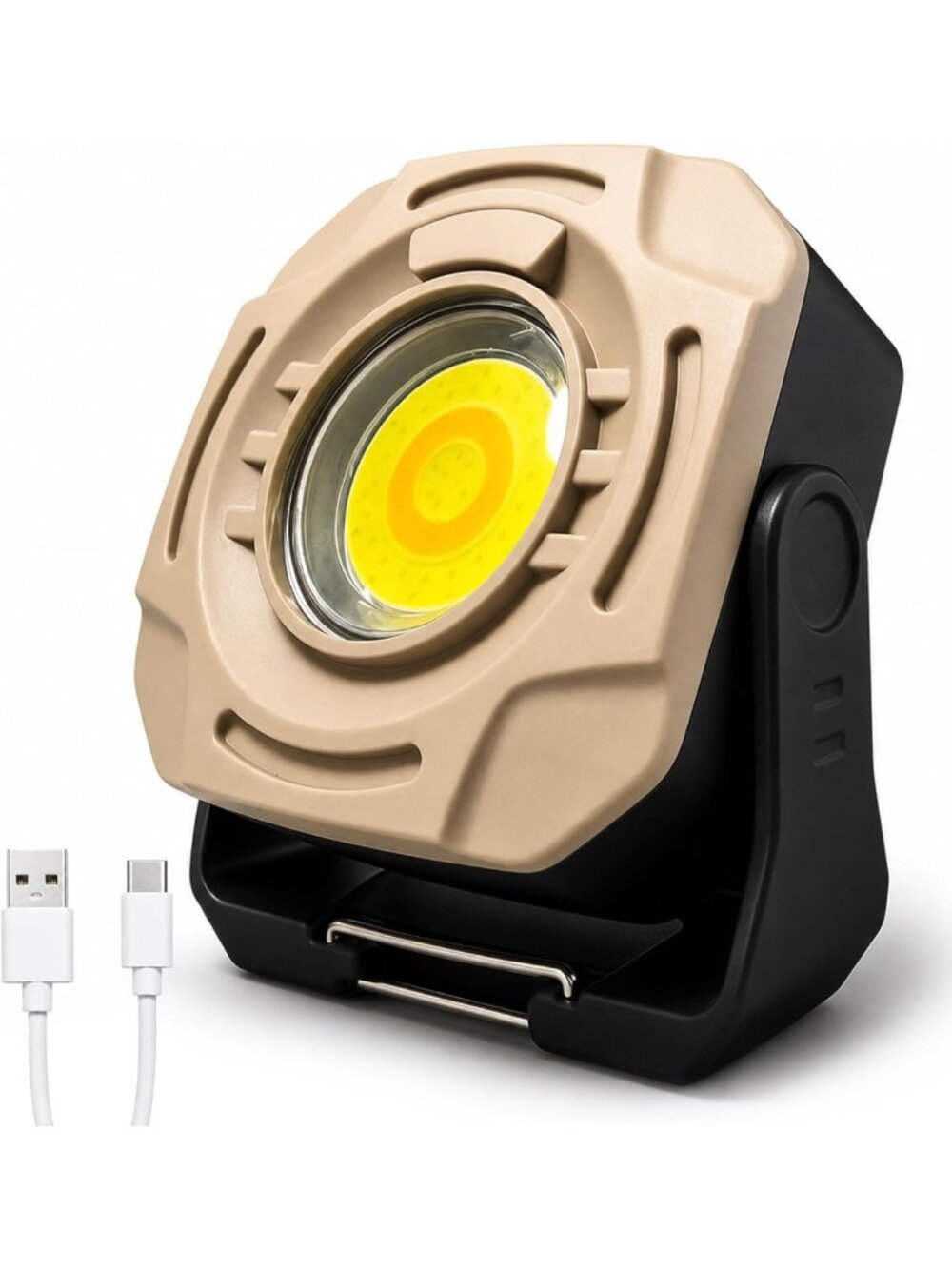 Bright 1200 Lumens Rechargeable Magnetic COB LED Work Light - Portable
